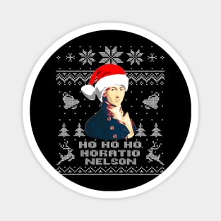 Horatio Nelson Ho Ho Ho Funny Christmas Magnet